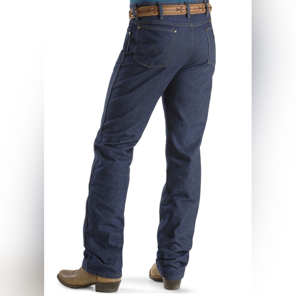 Indigo Wrangler 15x32 Cowboy Cut‎ Slim Fit Denim Jeans